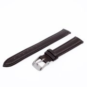 Minőségi bőrszíj, sötétbarna ezüst, 75+115/14 mm Minőségi bőrszíj, sötétbarna ezüst, 75+115/14 mm