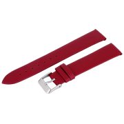 Karóra bőrszíj, piros színű, varrás nélküli, 75+115 mm / 18 mm Karóra bőrszíj, piros színű, varrás nélküli, 75+115 mm / 18 mm