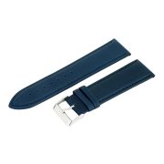 Karóra bőrszíj, kék színű, varrott, 75+115 mm / 24 mm Karóra bőrszíj, kék színű, varrott, 75+115 mm / 24 mm