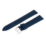 Karóra bőrszíj, kék színű, varrott, 75+115 mm / 18 mm Karóra bőrszíj, kék színű, varrott, 75+115 mm / 18 mm