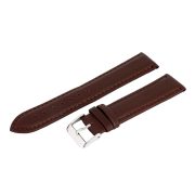 Karóra bőrszíj, barna színű, varrott 75+115 mm / 20 mm Karóra bőrszíj, barna színű, varrott 75+115 mm / 20 mm