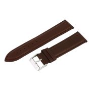 Karóra bőrszíj, barna színű, varrott, 75+115 mm / 22 mm Karóra bőrszíj, barna színű, varrott, 75+115 mm / 22 mm