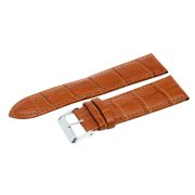 Karóra szíj, valódi bőr, barna színű, 75+115 / 24 mm Karóra szíj, valódi bőr, barna színű, 75+115 / 24 mm