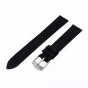 Karóra szíj, fekete ezüst, 75+115 mm/16 mm