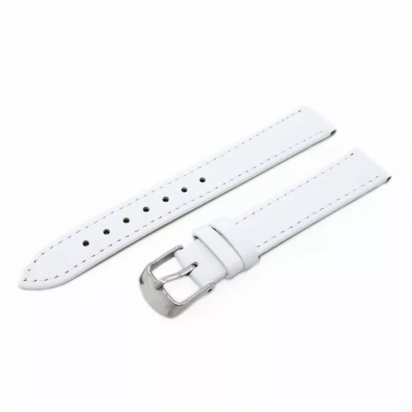 Karóra szíj, fehér ezüst, 75+115 mm/16 mm