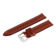 Karóra bőrszíj, sötétbarna színű, varrott szélű, bélelt, 75+115 mm / 18 mm Karóra bőrszíj, sötétbarna színű, varrott szélű, bélelt, 75+115 mm / 18 mm