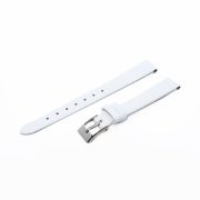 Karóra bőrszíj, varrás nélküli dizájn, fehér ezüst színű, 65+105 mm/12 mm Karóra bőrszíj, varrás nélküli dizájn, fehér ezüst színű, 65+105 mm/12 mm