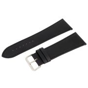 Karóra szíj, fekete színű, varrott, 85+125 mm / 30 mm XL Karóra szíj, fekete színű, varrott, 85+125 mm / 30 mm XL