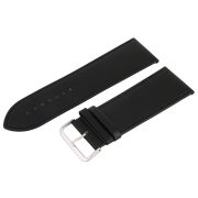 Karóra szíj, fekete színű, varrott, 85+125 mm / 32 mm XL Karóra szíj, fekete színű, varrott, 85+125 mm / 32 mm XL