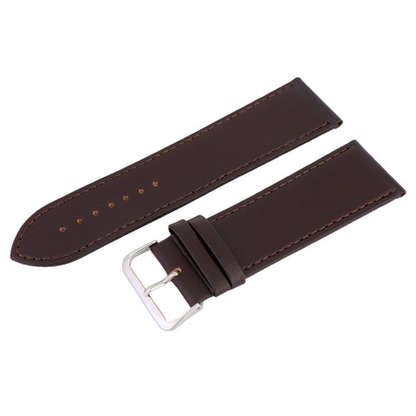 Karóra szíj, varrott dizájn, barna színű, 85+125 mm / 28 mm XL
