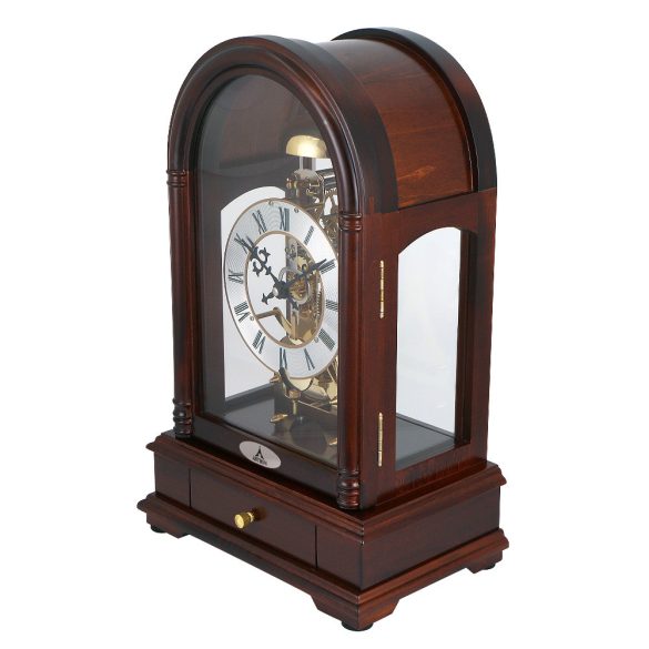 Astron ingás mechanikus fa asztali óra, tölgy színű