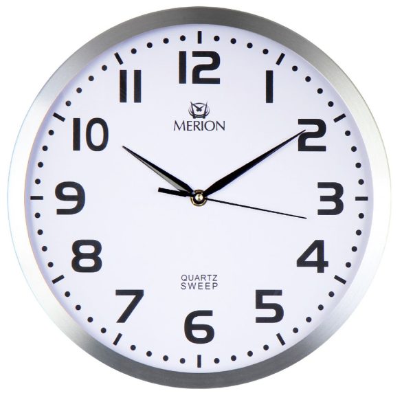 Merion falióra, alumínium tok, fehér számlap, sweep, quartz
