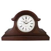 Merion kandallóóra, quartz / westminster dallam, fa tok, dió színű Merion kandallóóra, quartz / westminster dallam, fa tok, dió színű