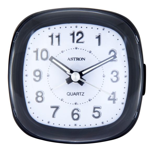 Astron ébresztőóra, quartz, fekete színű tok, kék LED-es számlap