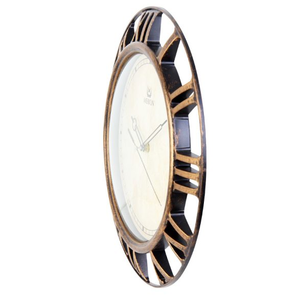 Merion falióra, quartz, bronz színű keret, antikolt jellegű számlap