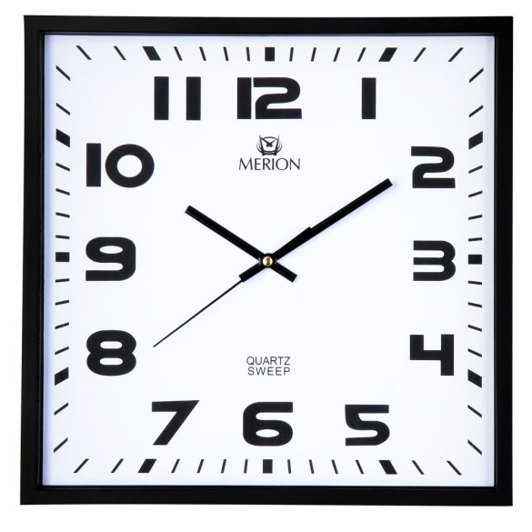 Merion falióra, quartz, fekete színű műanyag tok, fehér színű számlap