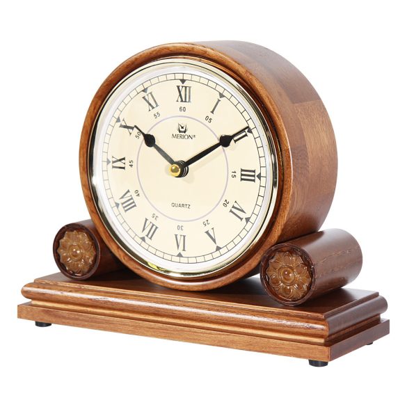 Ceas de șemineu MERION, mecanism quartz, culoare nuc