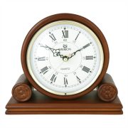 Merion fa kandallóóra, quartz, domború üveggel, tölgy színű tok Merion fa kandallóóra, quartz, domború üveggel, tölgy színű tok