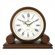   Merion fa kandallóóra, quartz, domború üveggel, dió színű tok