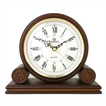   Merion fa kandallóóra, quartz, domború üveggel, dió színű tok