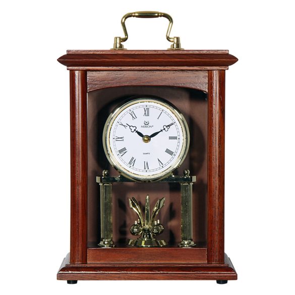 Pendul rotativ MERION de lemn, mecanism quartz, culoare stejar