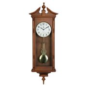   Merion ingás fa falióra, quartz, 1/1 westminster, tölgy színű tok, fehér arab számos számlap