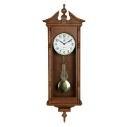 Merion ingás fa falióra, quartz, 1/1 westminster, dió színű, fehér arab számos számlap Merion ingás fa falióra, quartz, 1/1 westminster, dió színű, fehér arab számos számlap