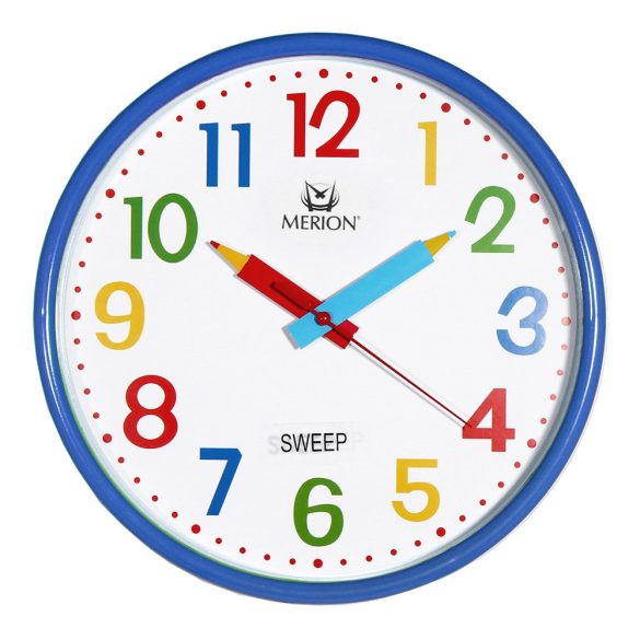 6722-3 Merion ceas de perete, verde, silențios, recomandat pentru copii