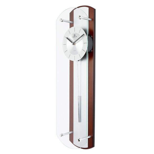 Merion ingás fa falióra, quartz, dió színű