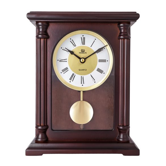 Merion ingás quartz fa kandallóóra (mahagóni)