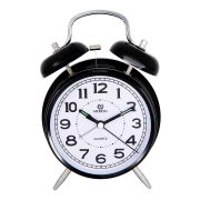 Ceas deșteptător metalic MERION, mecanism quartz, culoare neagră, 4" Ceas deșteptător metalic MERION, mecanism quartz, culoare neagră, 4"