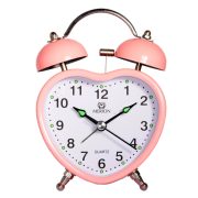 6818-6 Merion ceas deșteptător din metal, quartz, roz