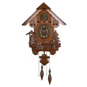   Merion fa kakukkos óra, quartz, tölgy színű, római számos számlap