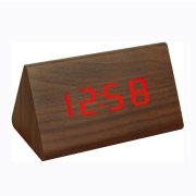 Ceas de masă din lemn, cu LED roșu Ceas de masă din lemn, cu LED roșu