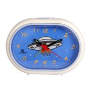 Ceas deșteptător albastru MERION, cu figurine pe cadran Ceas deșteptător albastru MERION, cu figurine pe cadran