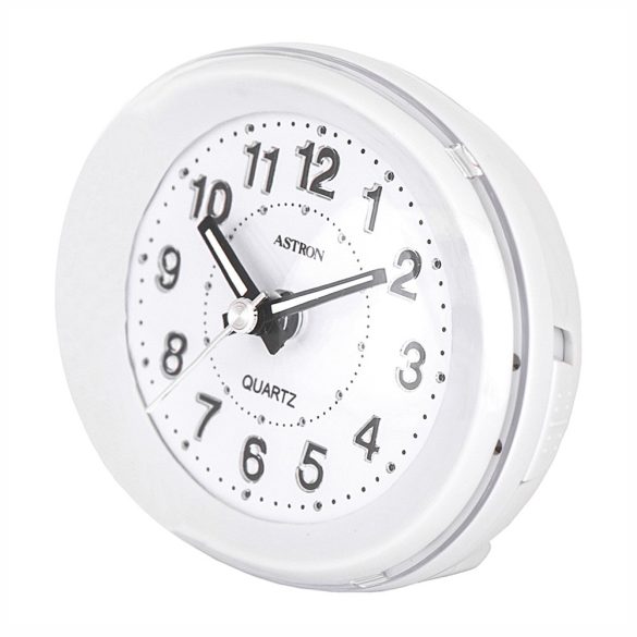 Astron ébresztőóra, quartz, fehér, LED-es számlap