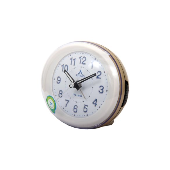 Astron 6888-9 ceas deșteptător, quartz, în culoare auriu cu lumină LED