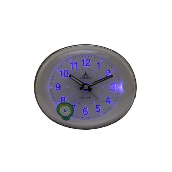 Astron 6888-9 ceas deșteptător, quartz, în culoare auriu cu lumină LED