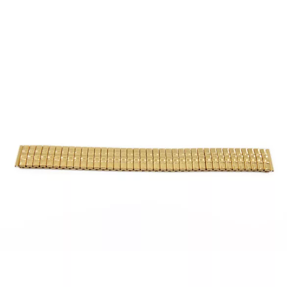 Rugós karóra csat, acél, arany színű (IPG), 160 mm/16 mm