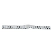 Acél karóra csat, békazáras, ezüst színű, 16 mm