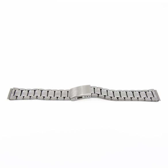 Acél karóra csat, békazáras, ezüst színű, 18 mm