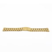 Acél karóra csat, békazáras, arany színű, 20 mm