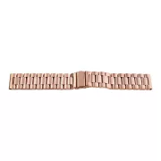   Acél karóra csat, tömör acél anyagú, békazáras, rózsaarany színű, 22mm