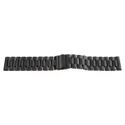 Karóra csat  békazárral, acél, fekete színű, 24mm