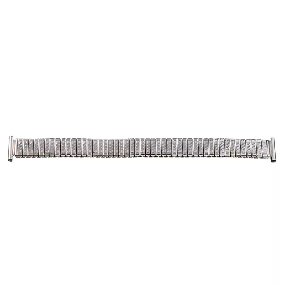 Rugós karóra csat, acél, ezüst színű, 155 mm/14 mm