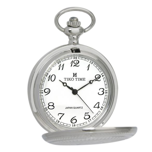 Tiko Time zsebóra, quartz, bicolor (ezüst és rózsaarany) színű tok, fehér/arab számos számlap