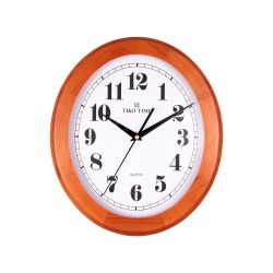 7581-5 Tiko Time ceas de perete din lemn, quartz, oval