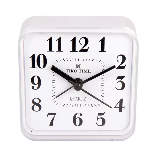 Ceas deșteptător Tiko Time alb
