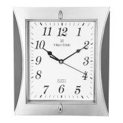   Tiko Time falióra, quartz, szürke + ezüst színű tok, fehér számlap, sweep