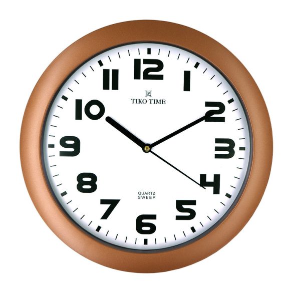 Tiko Time falióra, quartz, bronz színű műanyag tok, sweep